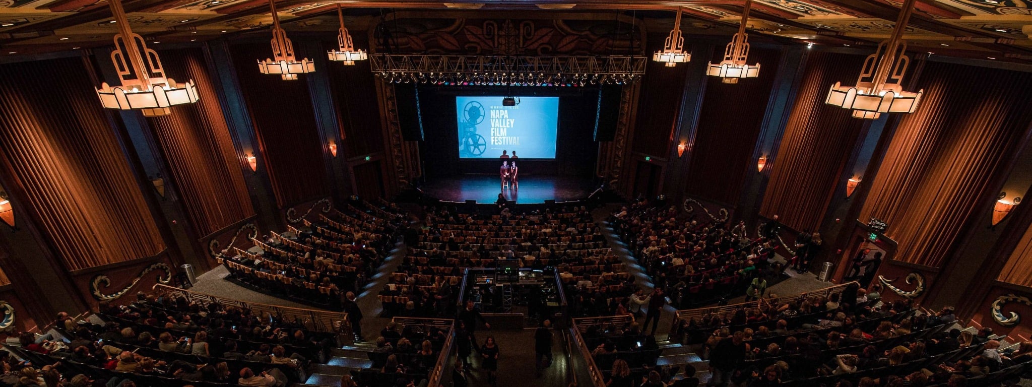 A packed historic theater during the Napa Valley Film Festival